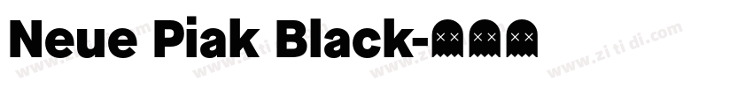 Neue Piak Black字体转换